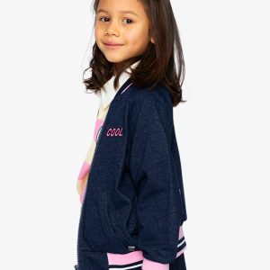 French Terry Jacket Navy Blue Denim - Image 5