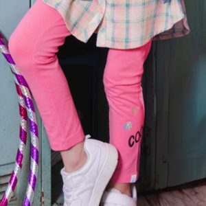 Organic Cotton Leggings Pink - Image 3