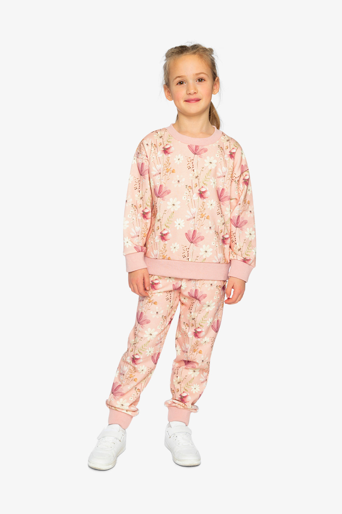 Sweatpants Pink Printed Flowers - Image 5