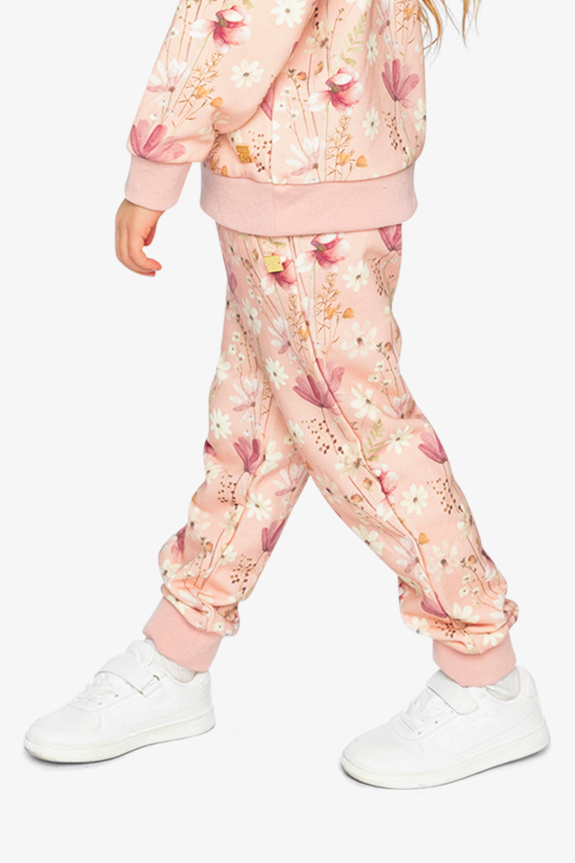 Sweatpants Pink Printed Flowers - Image 3
