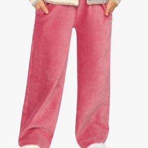 Alternative view of Velour Flare Pants Raspberry Pink