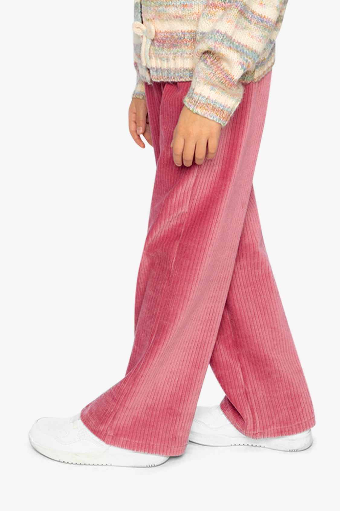 Velour Flare Pants Raspberry Pink - Image 3