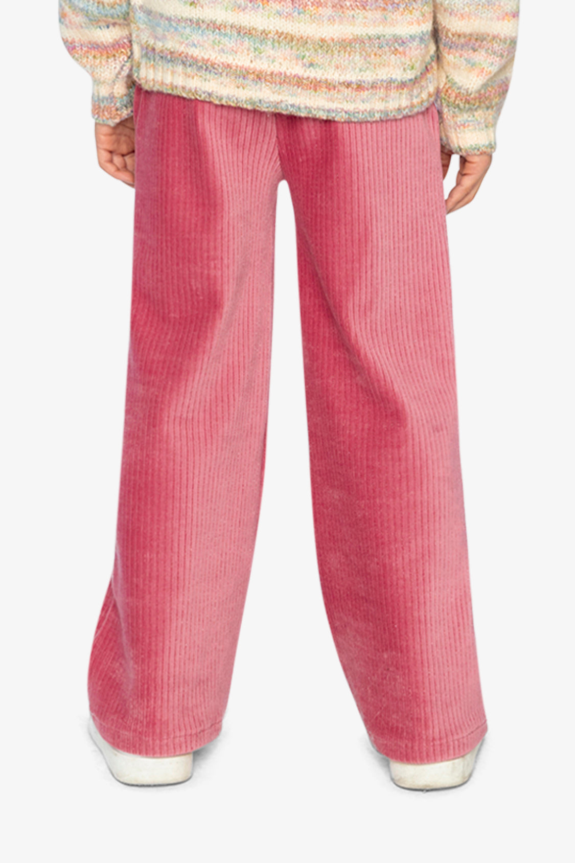 Velour Flare Pants Raspberry Pink - Image 4