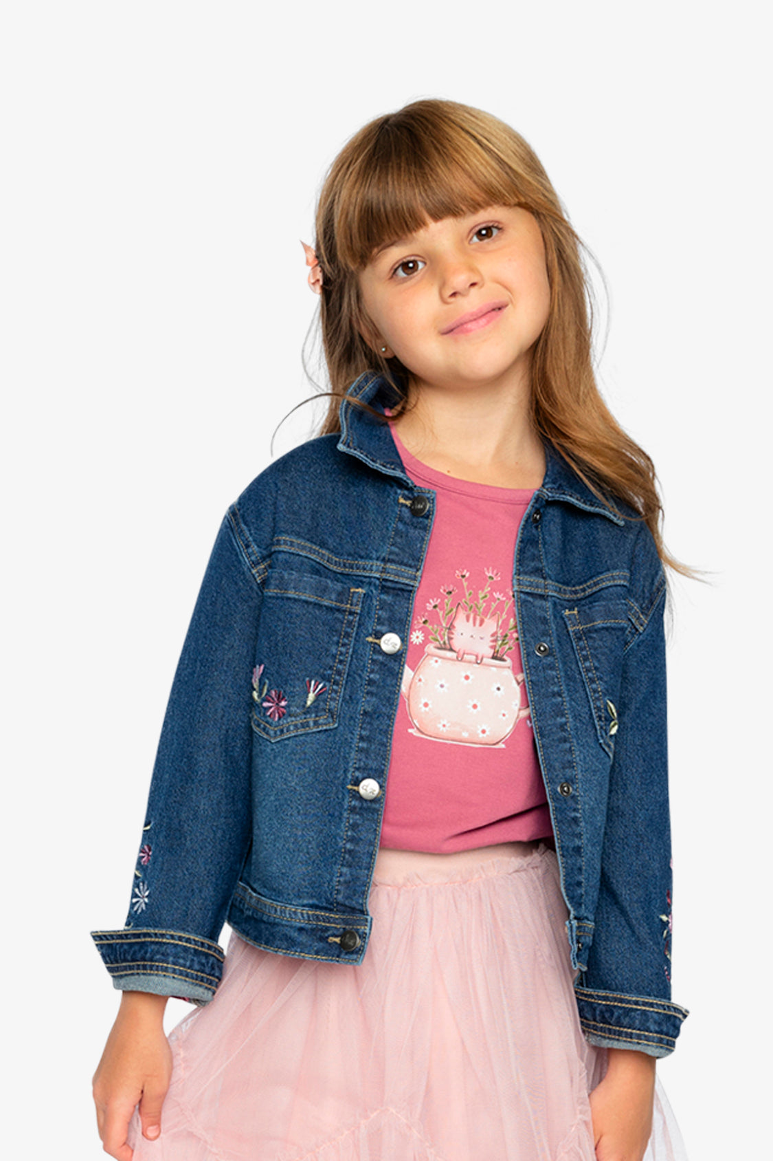 Denim Jacket Light Blue Denim - Image 3