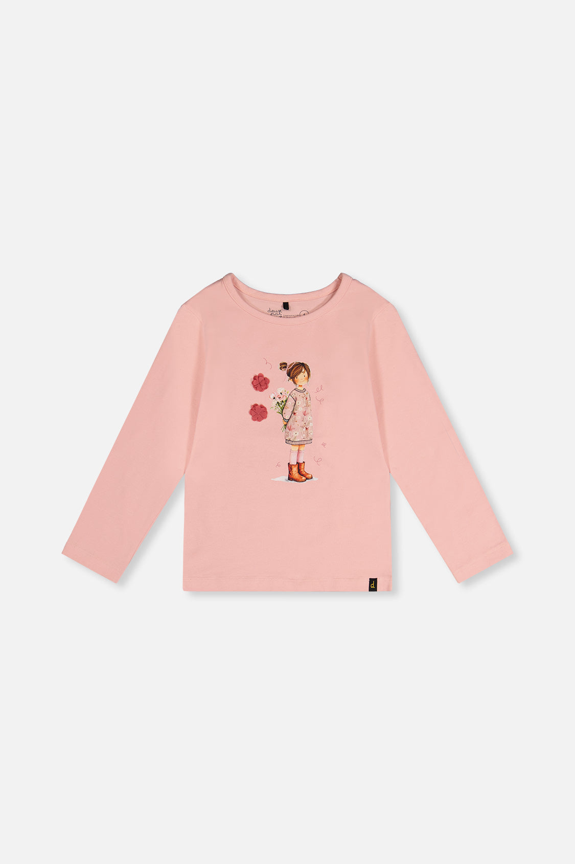 Organic Cotton Jersey T-Shirt Pale Dusty Pink - Image 13