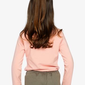 Organic Cotton Jersey T-Shirt Pale Dusty Pink - Image 5