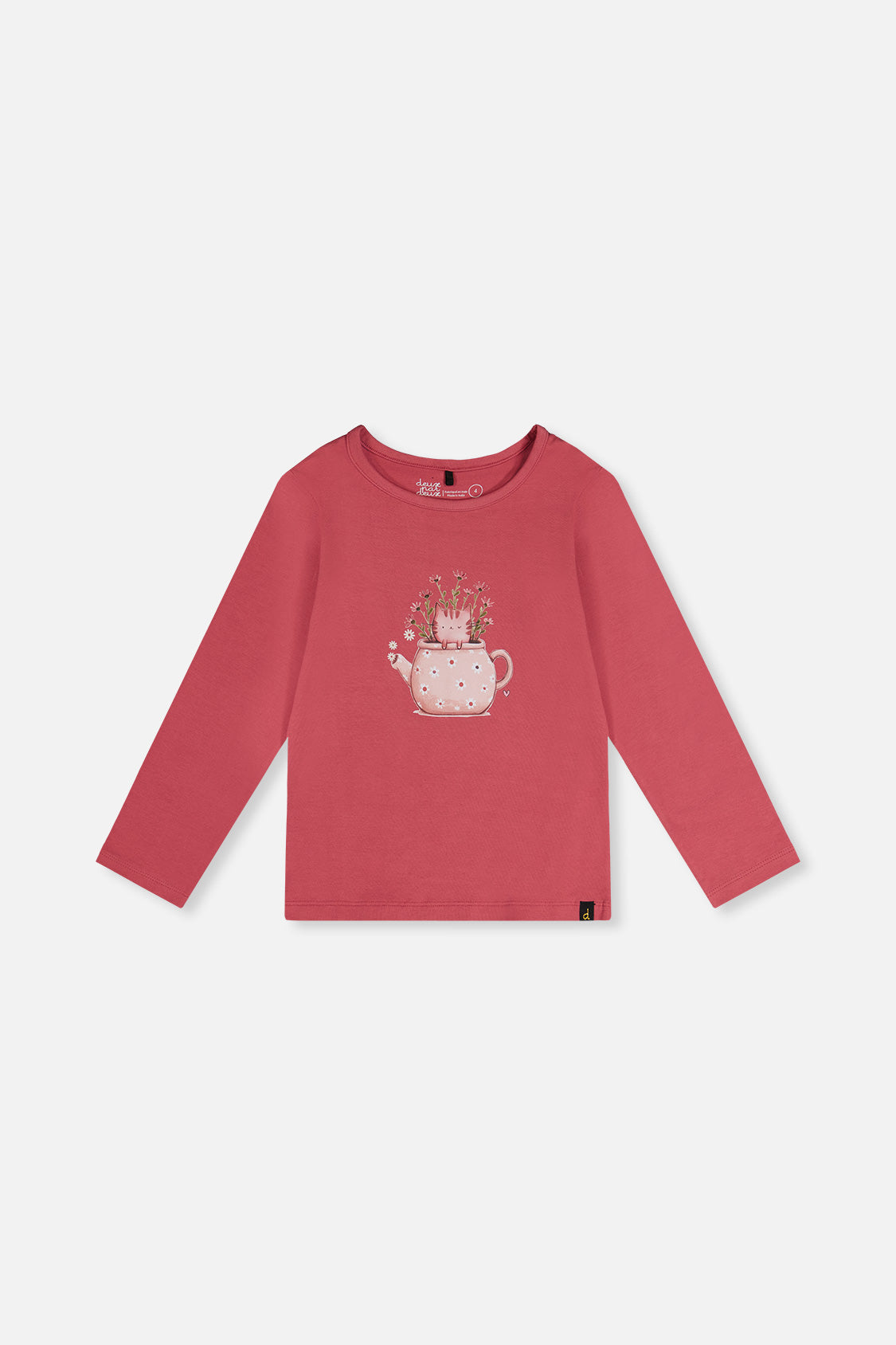 Organic Cotton Jersey T-Shirt Raspberry Pink - Image 10