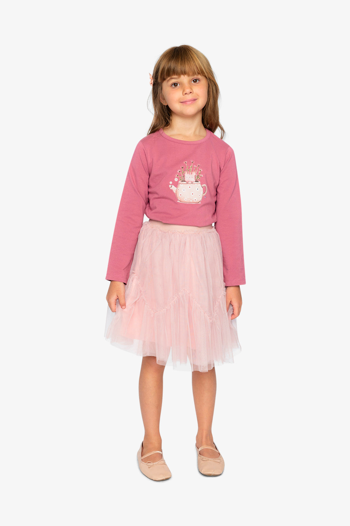 Organic Cotton Jersey T-Shirt Raspberry Pink - Image 5