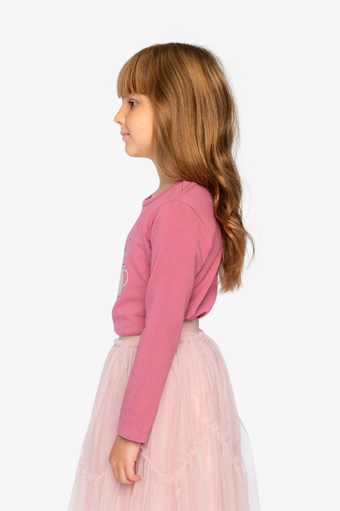 Organic Cotton Jersey T-Shirt Raspberry Pink - Image 3