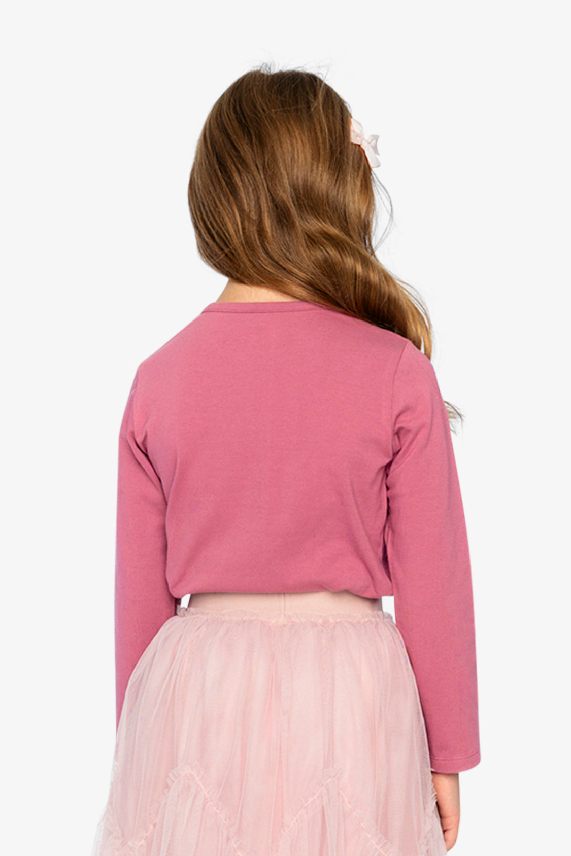 Organic Cotton Jersey T-Shirt Raspberry Pink - Image 4