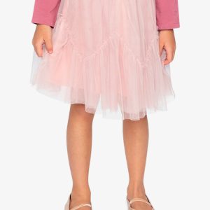 Mesh Skirt Pale Dusty Pink - Image 3