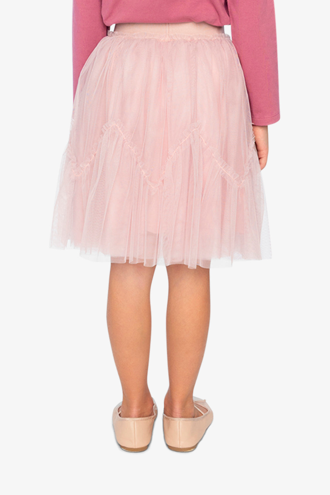Mesh Skirt Pale Dusty Pink - Image 5