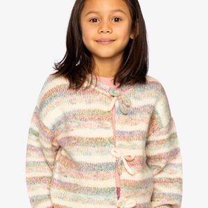 Knitted Cardigan Mauve And Blue Knitwear - Image 3