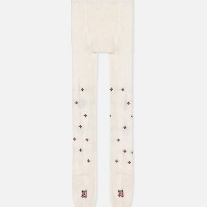 Knit Tights Pale Dusty Pink - Image 2