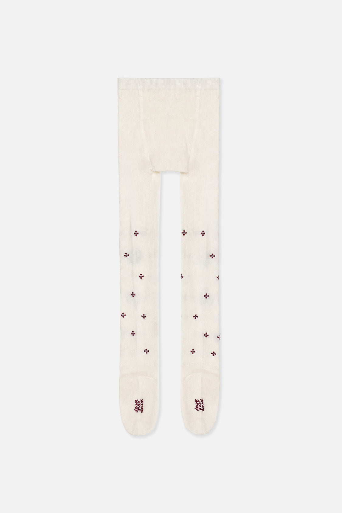 Knit Tights Pale Dusty Pink - Image 2