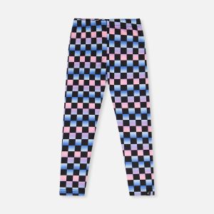 Leggings Black Checkered Print - Image 13
