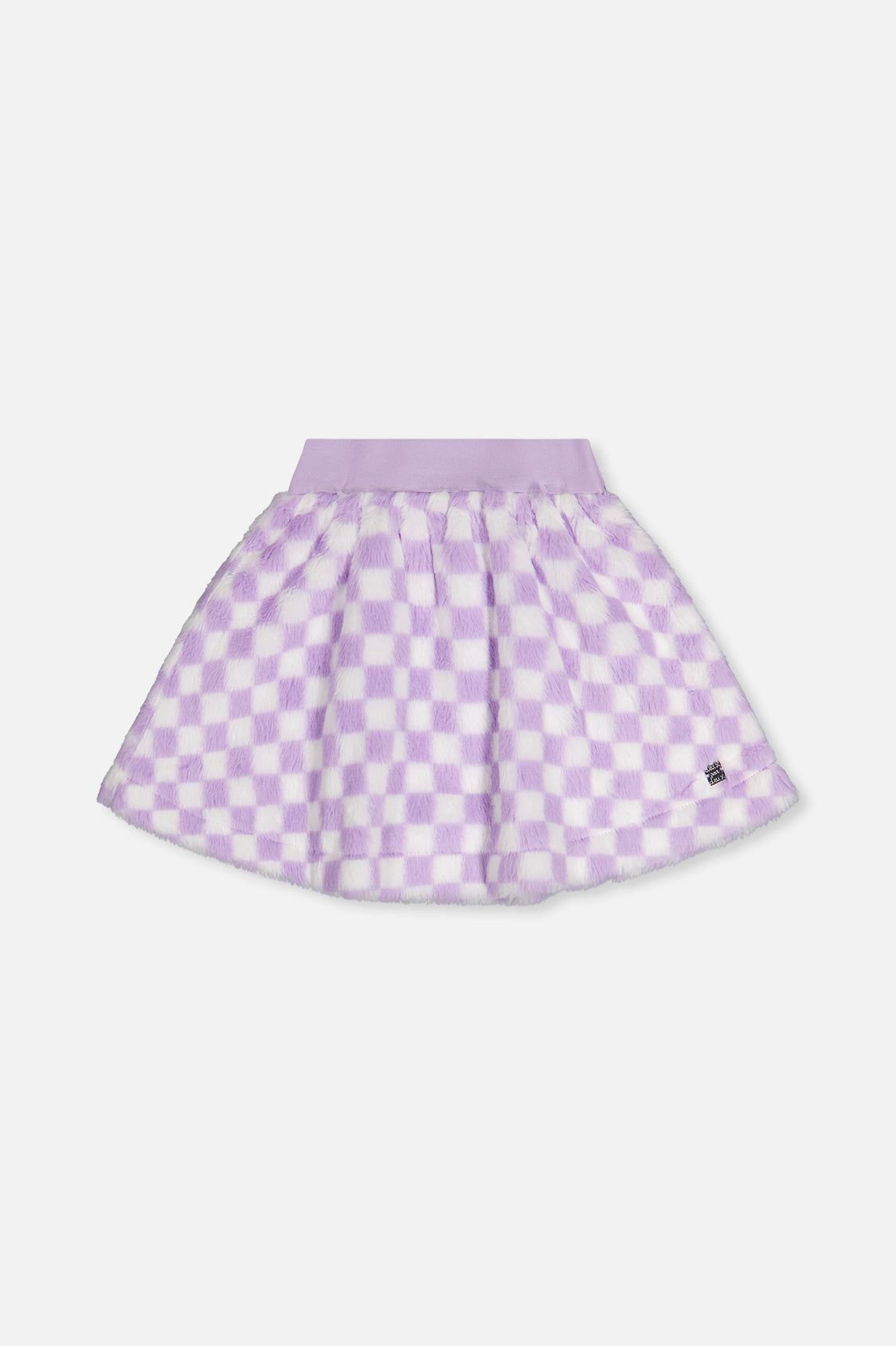 Faux Fur Skirt Lilac And White Tiles - Image 13