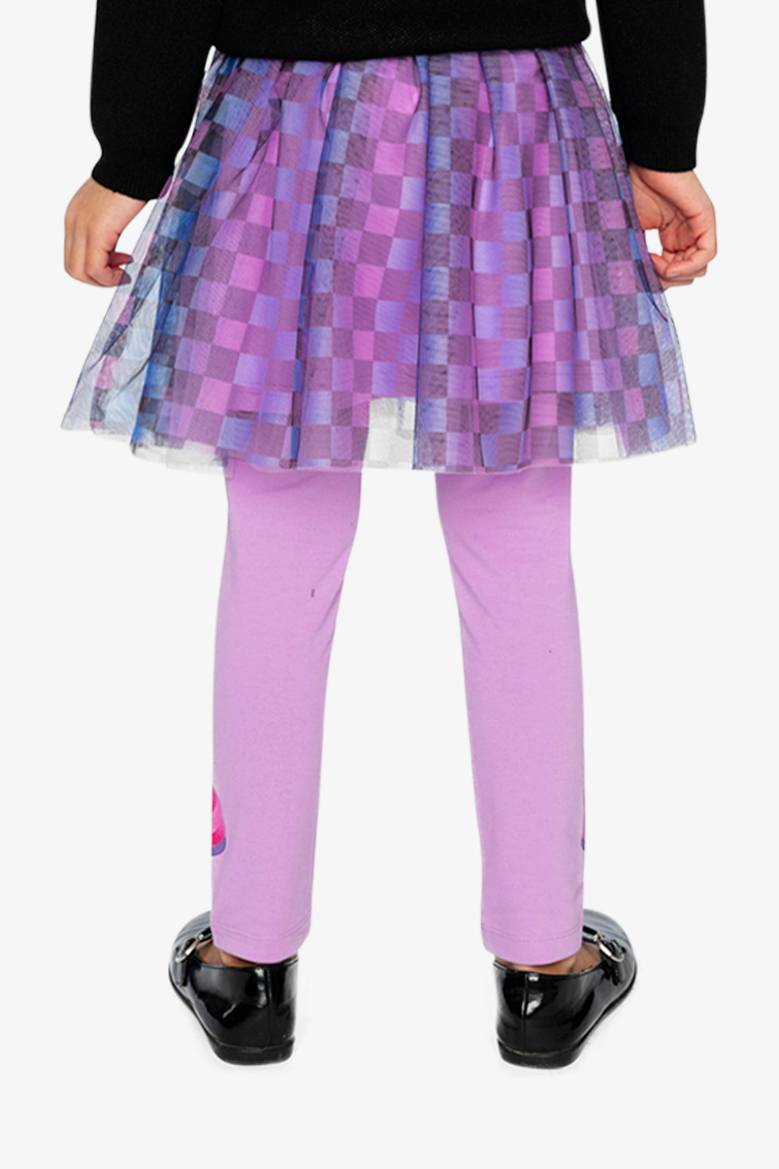 Skirt Black Checkered Print - Image 5