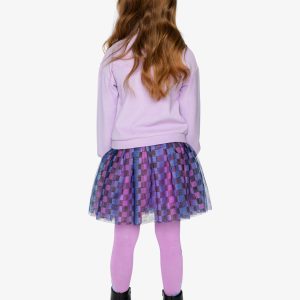 Bi-Material Dress Violet - Image 4