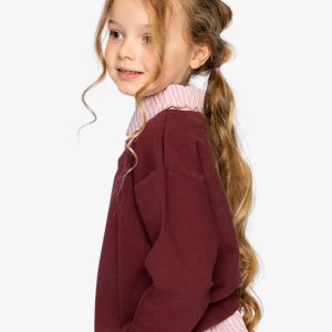 Fake Two Layer Sweater Reddish-Brown - Image 3