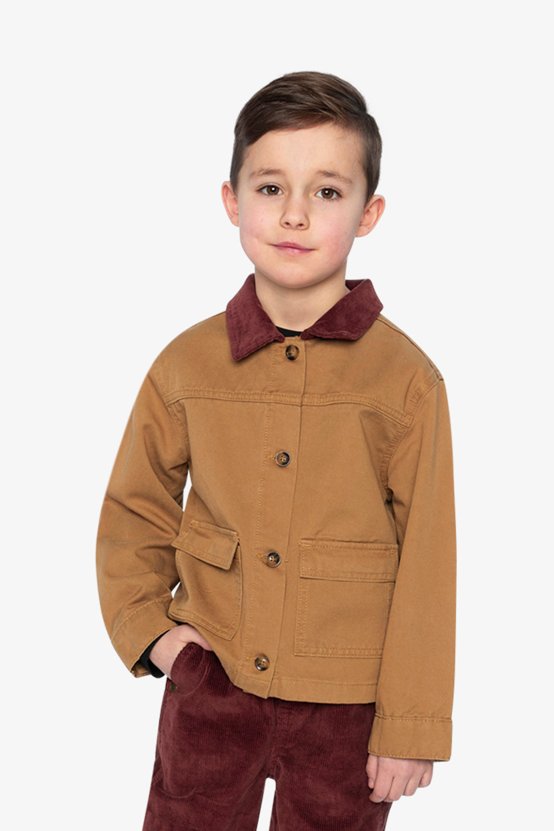 Barn Jacket Brown Yellow - Image 2