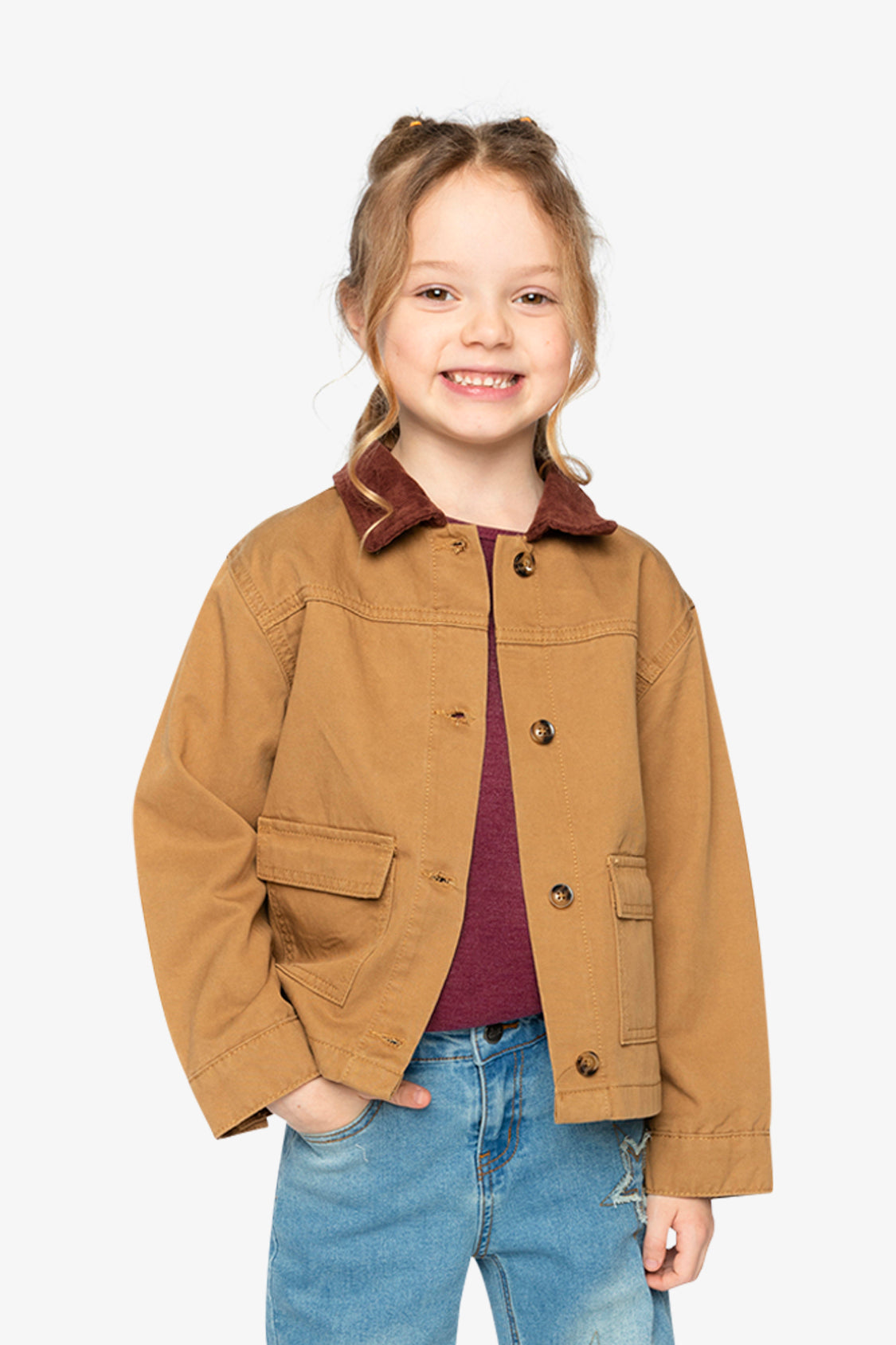 Barn Jacket Brown Yellow - Image 3