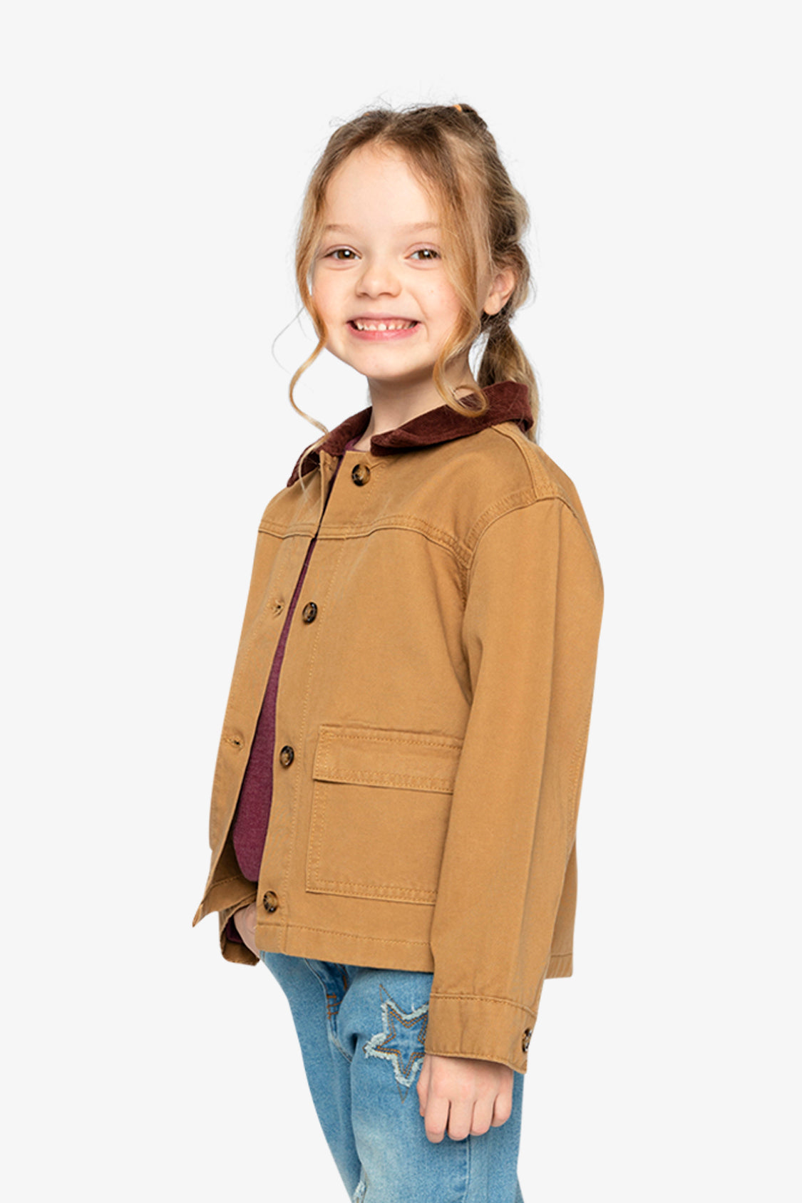 Barn Jacket Brown Yellow - Image 4