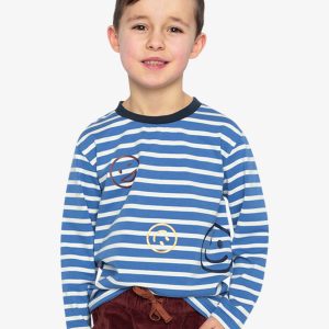 Alternative view of Long Sleeve T-Shirt Blue And White Stripes
