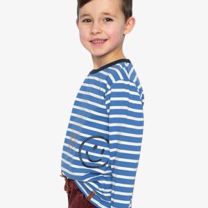 Long Sleeve T-Shirt Blue And White Stripes - Image 3