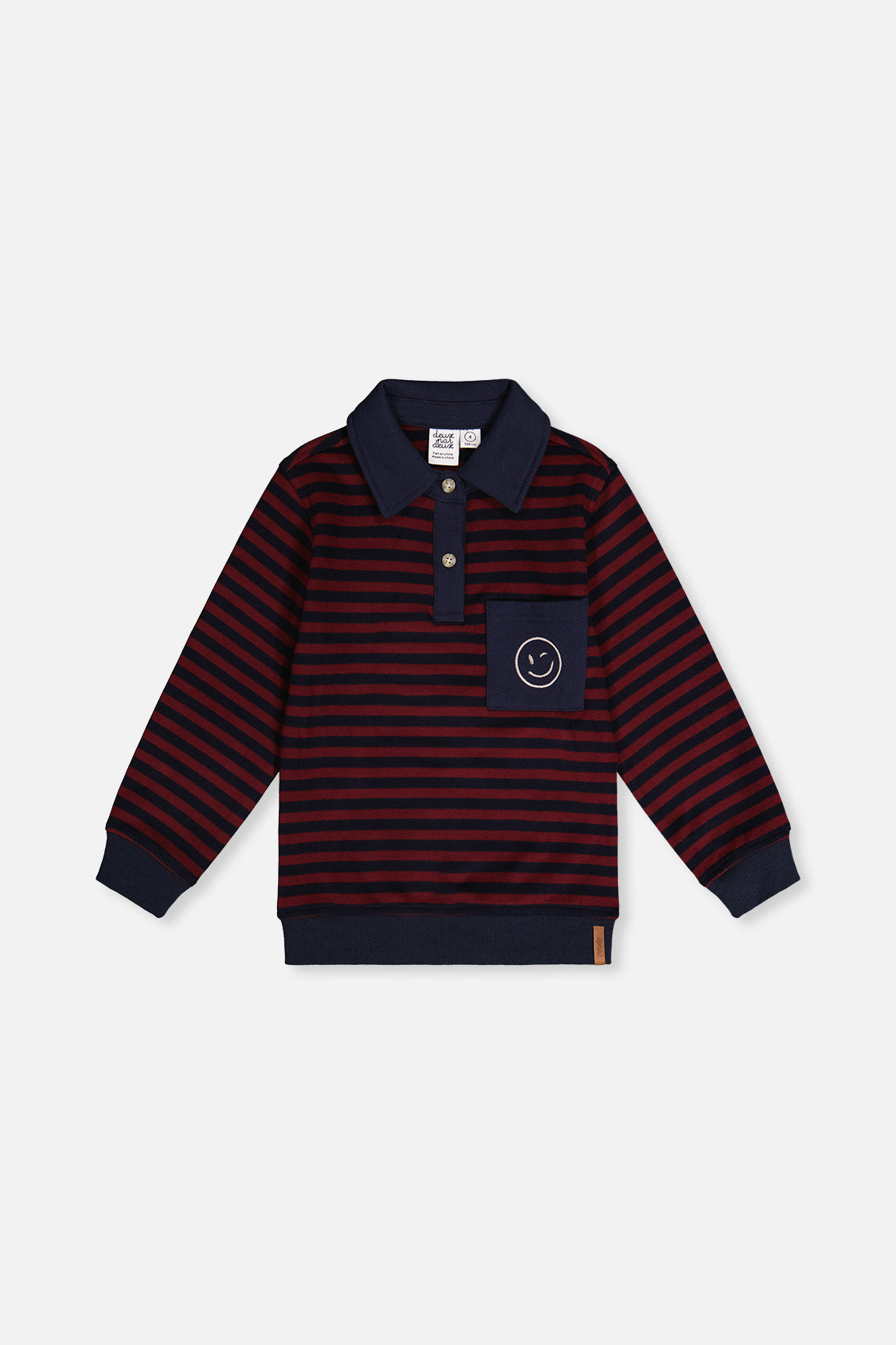 Brushed Jersey Top Red And Blue Stripes - Image 7