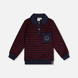 Brushed Jersey Top Red And Blue Stripes - Image 13