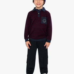 Brushed Jersey Top Red And Blue Stripes - Image 5