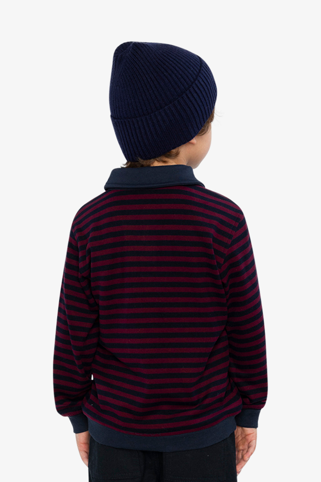 Brushed Jersey Top Red And Blue Stripes - Image 4