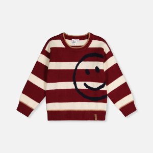 Knit Sweater Red And White Stripes - Image 12
