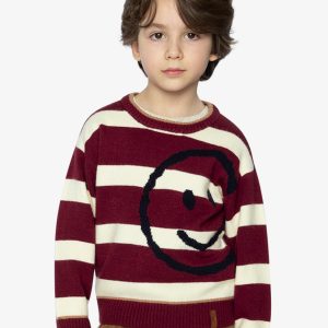Knit Sweater Red And White Stripes - Image 2