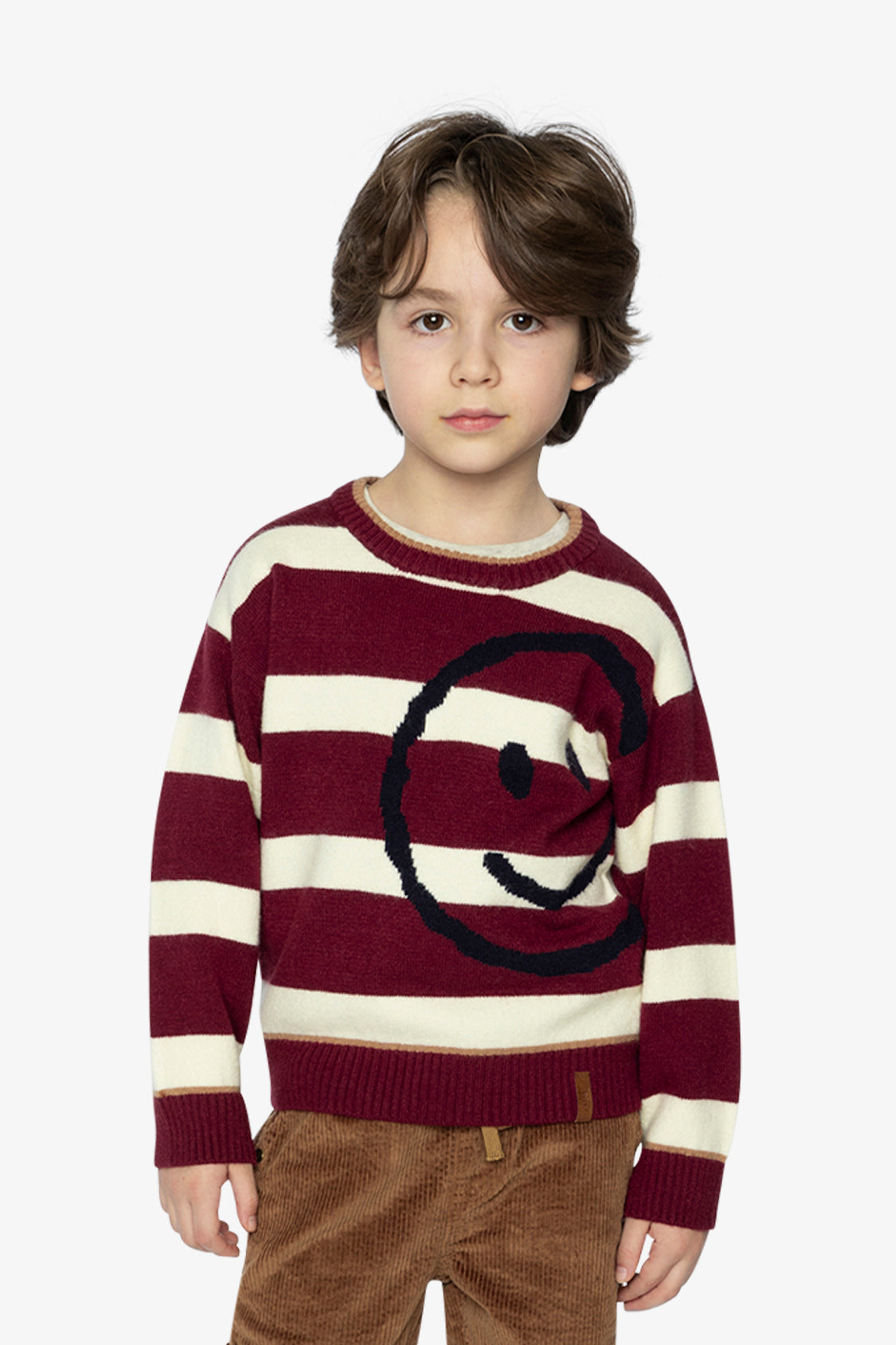 Knit Sweater Red And White Stripes - Image 2