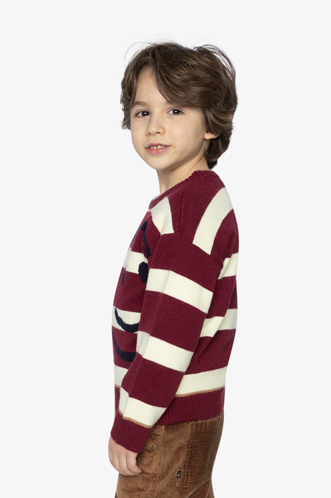 Knit Sweater Red And White Stripes - Image 3