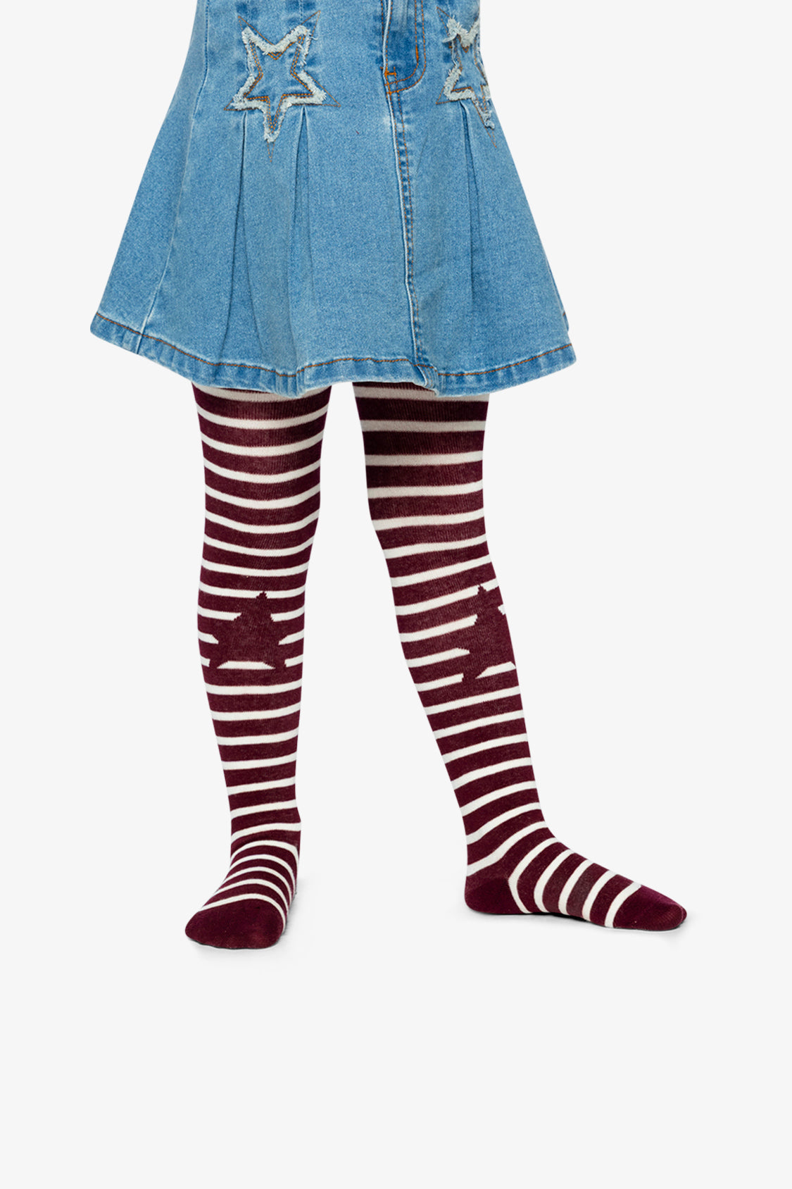Knit Tights Reddish-Brown - Image 2