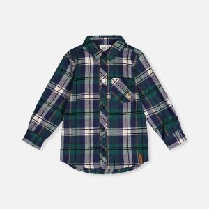 Plaid Shirt Blue And Green