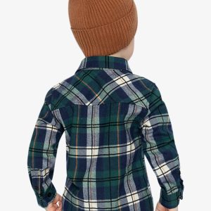 Plaid Shirt Blue And Green - Image 5