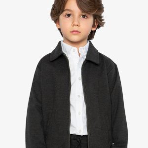 Alternative view of Front Zip Jacket Black