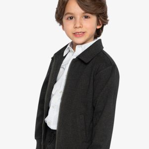 Front Zip Jacket Black - Image 3