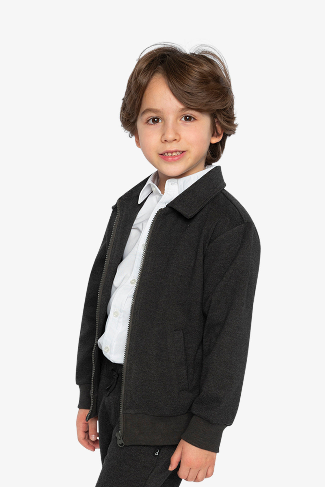 Front Zip Jacket Black - Image 3