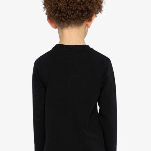 Organic Cotton Jersey T-Shirt Black And Beige - Image 4