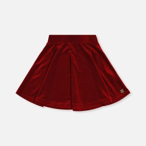 Velvet Skirt Red