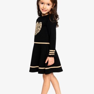 Knit Dress Black And Beige - Image 3