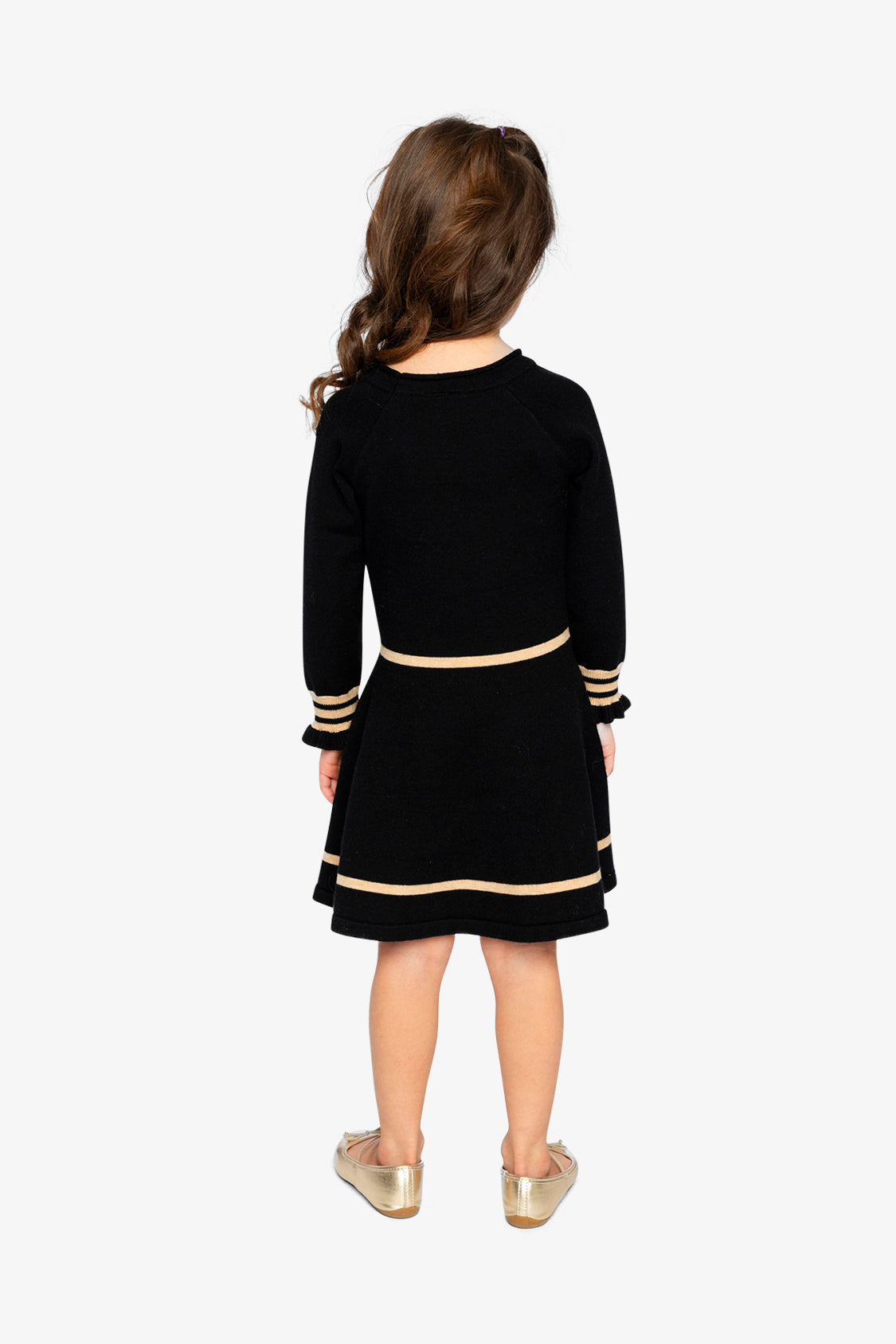 Knit Dress Black And Beige - Image 4