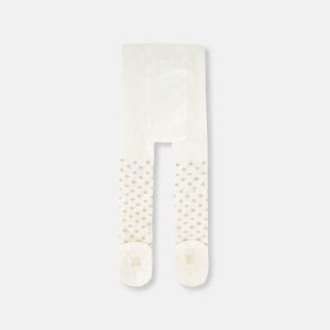 Alternative view of Baby Knit Heart Tights Off-White