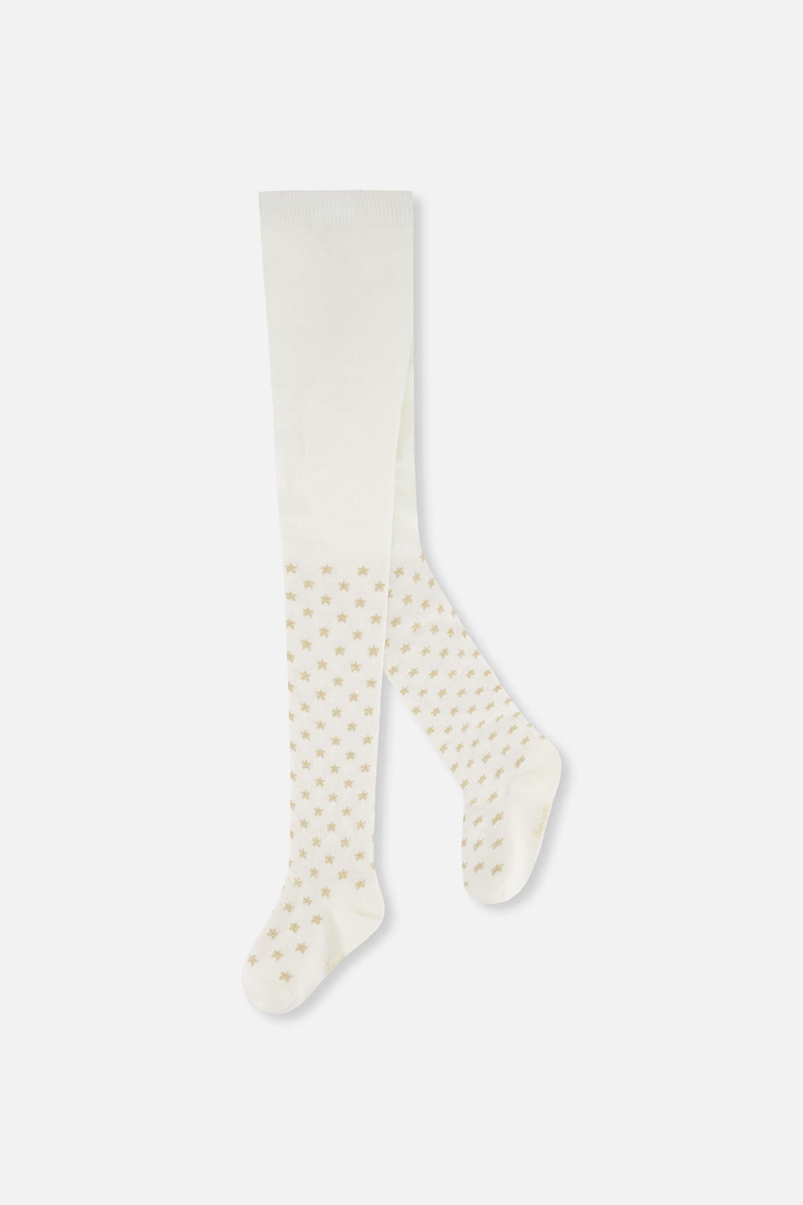 Knit Heart Tights Off-White