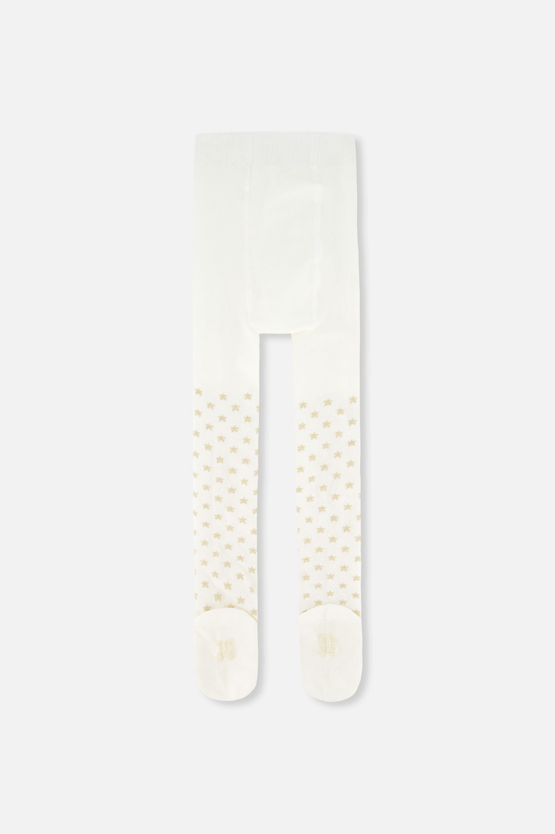 Knit Heart Tights Off-White - Image 3